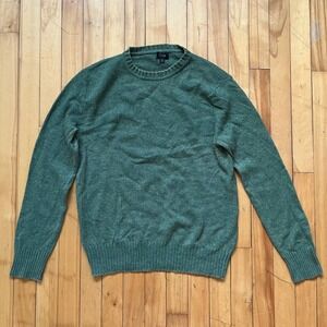 J.Crew Merino Wool Blend Crew Neck Sweater Green Size Medium